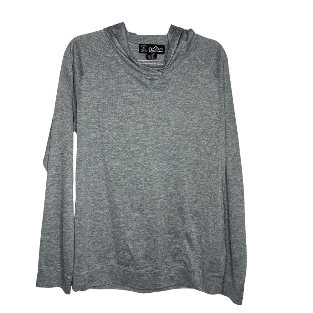 Ophion Insect Shield Mens‎ M Repellent Hoodie Heather Grey Performance Hiking